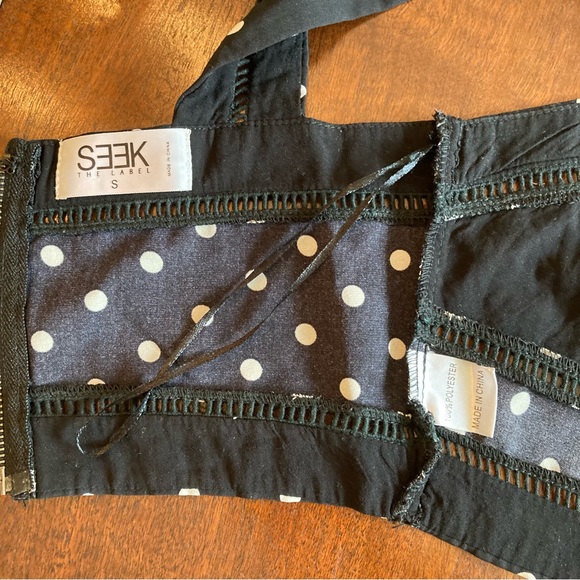 LF SEEK THE LABEL Polka Dot Crop Size Small - Picture 4 of 7